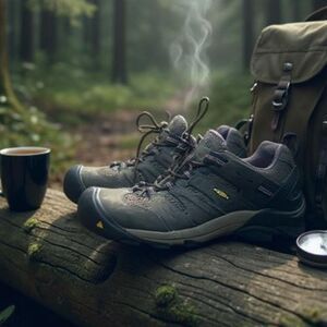 Keen Utility Men's Lansing‎ Low Steel Toe Waterproof Work Shoes Brown Size 9D